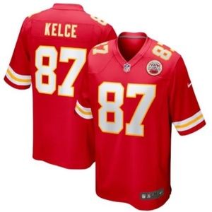 NEW Travis Kelce #87 Kansas City Chiefs Nike Home Game Jersey Taylor Swift